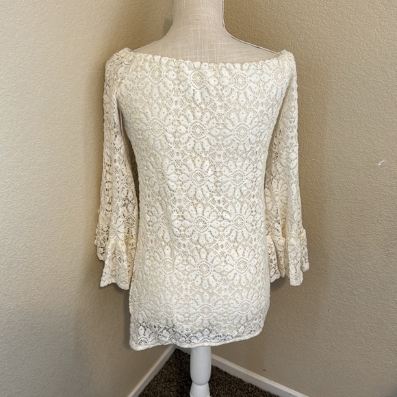 Free People Jen’s Pirate Booty French Bardot Lace Tunic - Picture 3 of 11